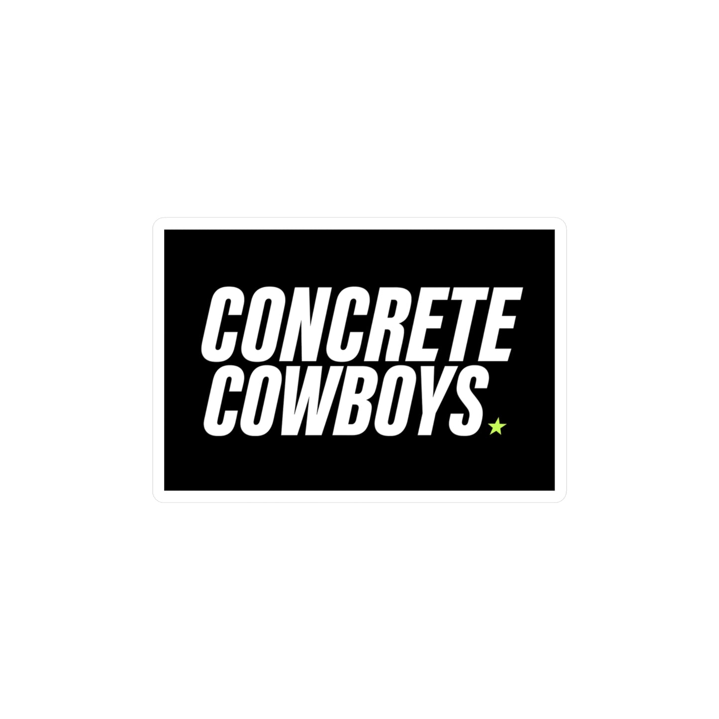 Classic Concrete Cowboys Vinyl Decal