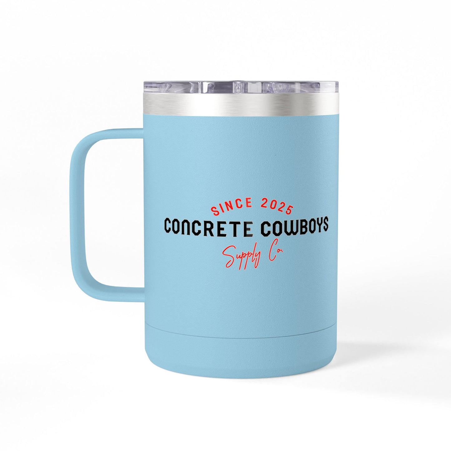 Reverse side showing Concrete Cowboys Supply Co. logo.