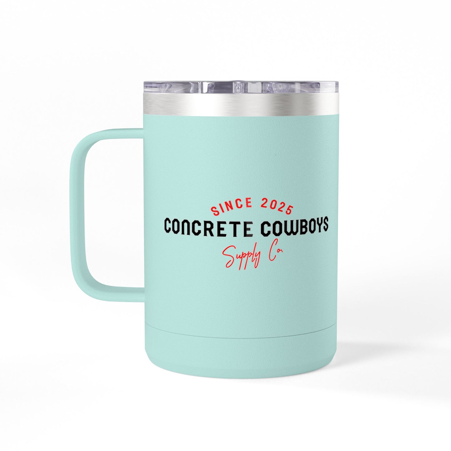 Reverse side showing Concrete Cowboys Supply Co. logo.