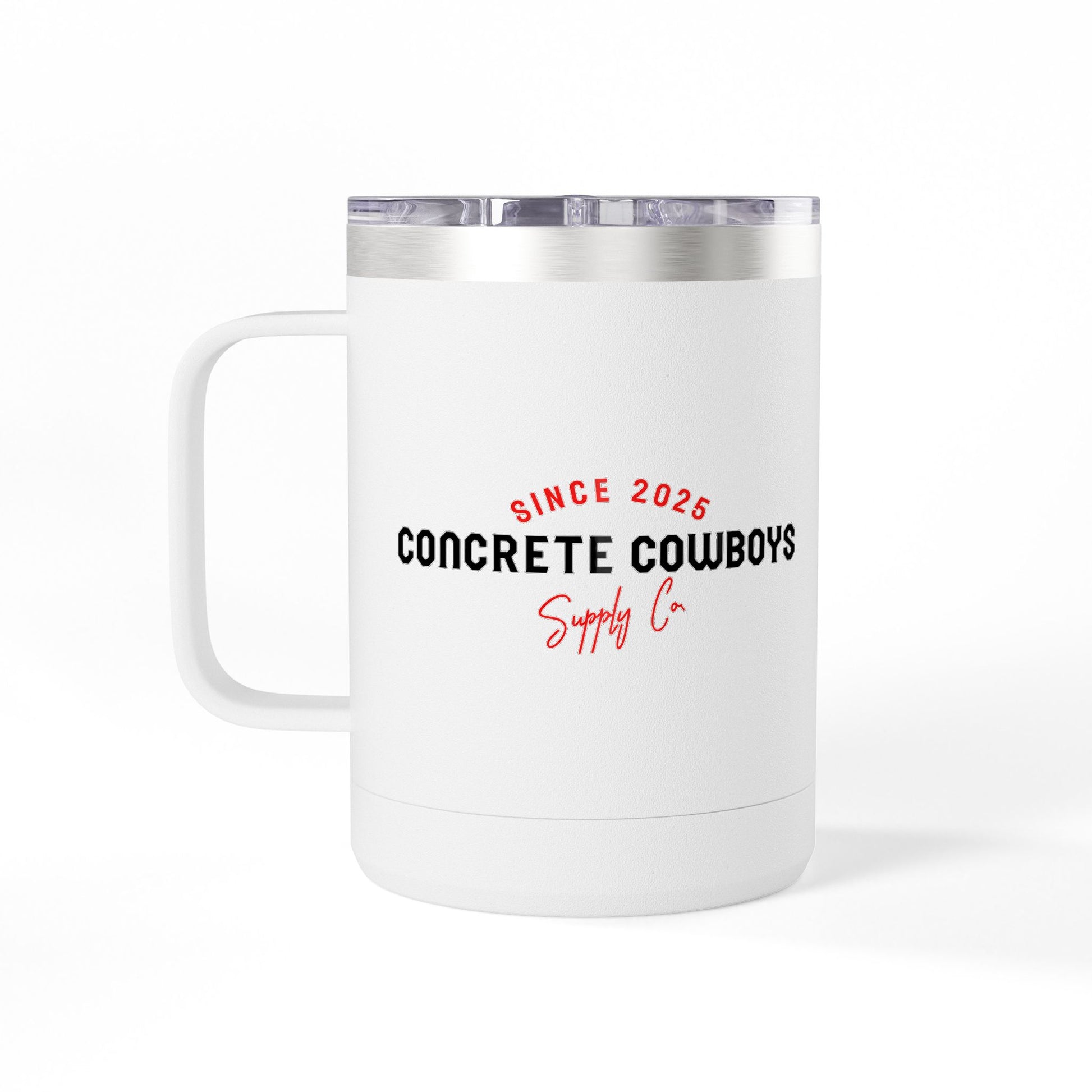 Reverse side showing Concrete Cowboys Supply Co. logo.