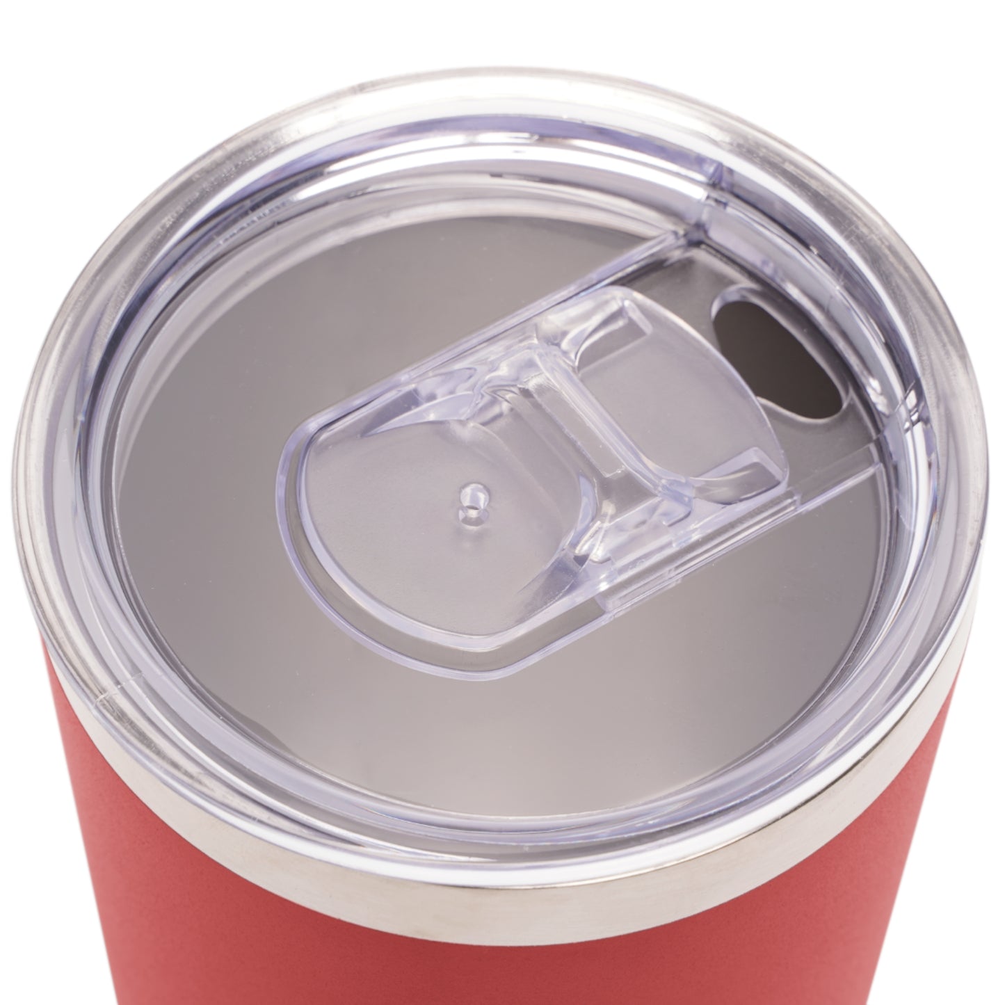 Top view showing spill-resistant sliding lid closure.
