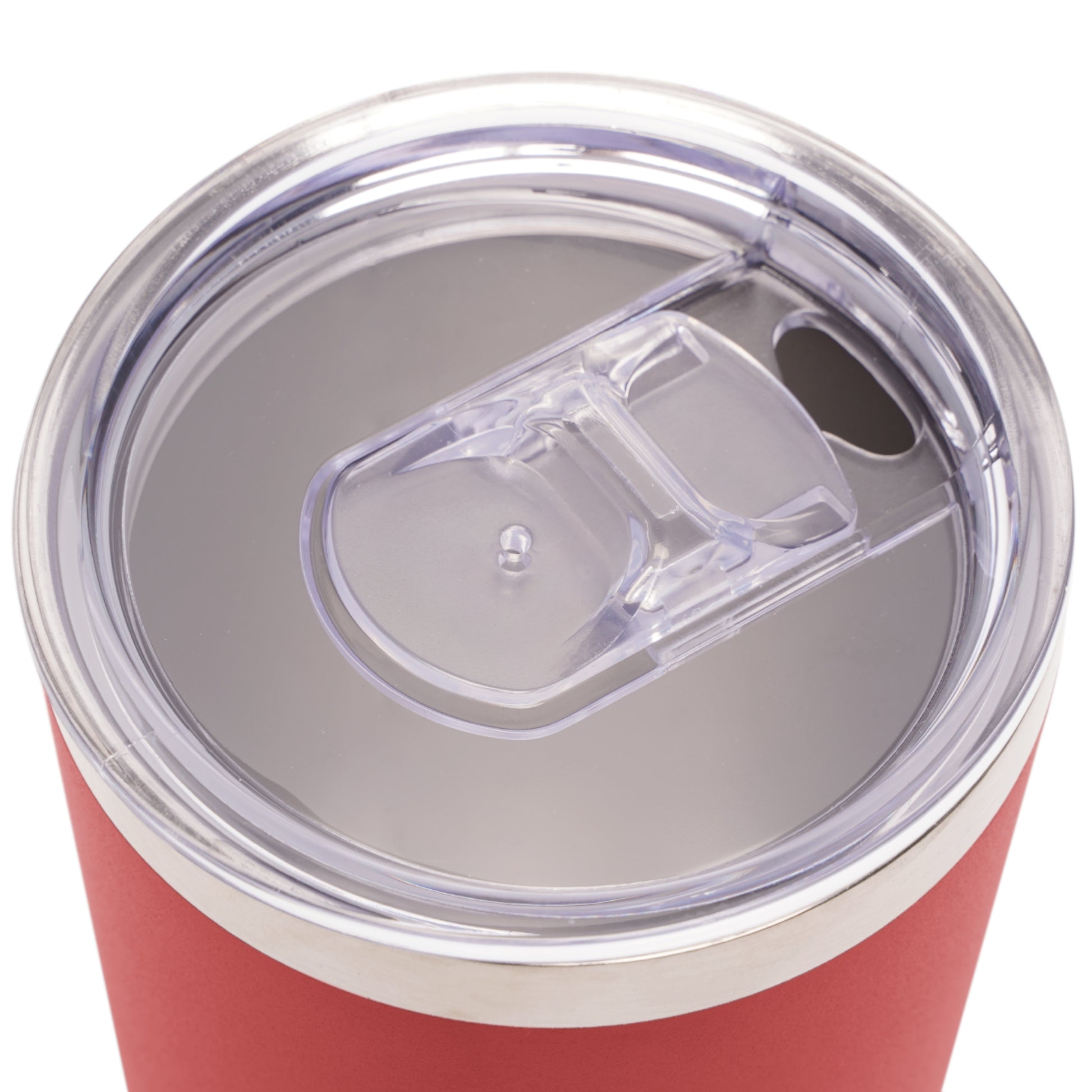 Top view showing spill-resistant sliding lid closure.