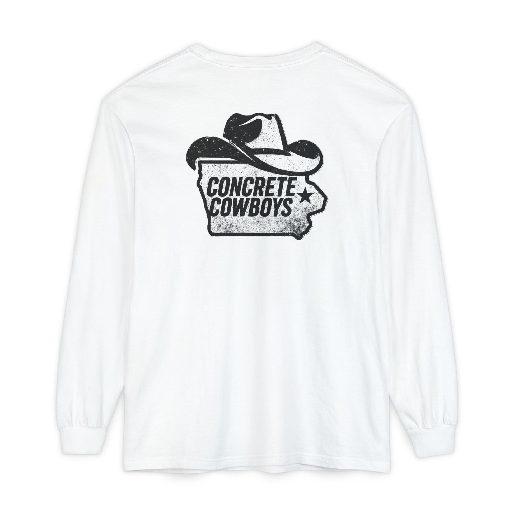 Back view showing Iowa Cowboy graphic.