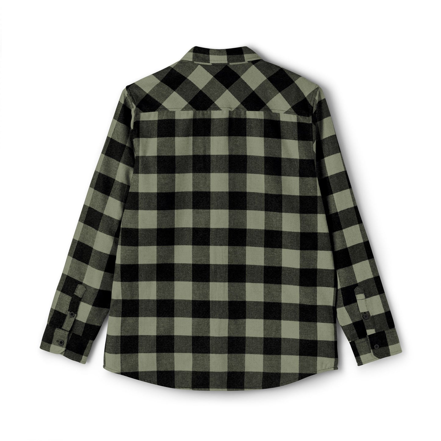 Back view of heavyweight flannel.

