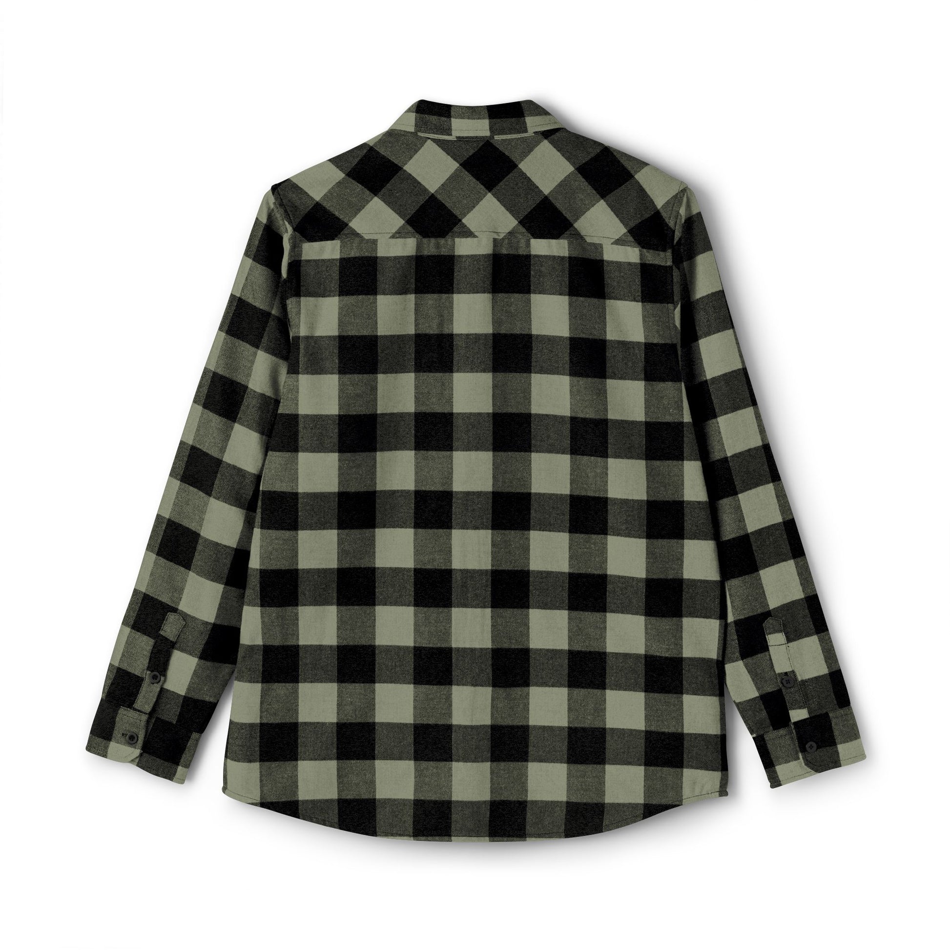 Back view of heavyweight flannel.

