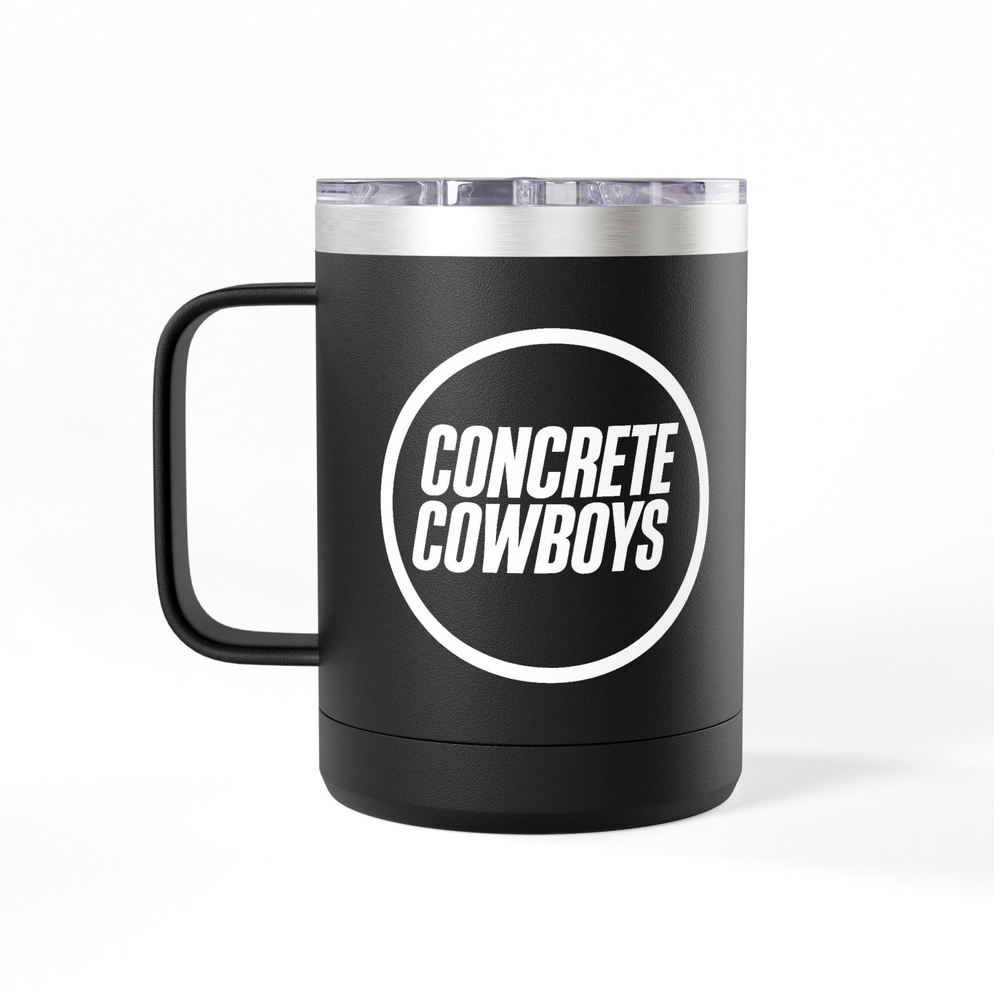 Reverse side showing Concrete Cowboys circle stamp logo.