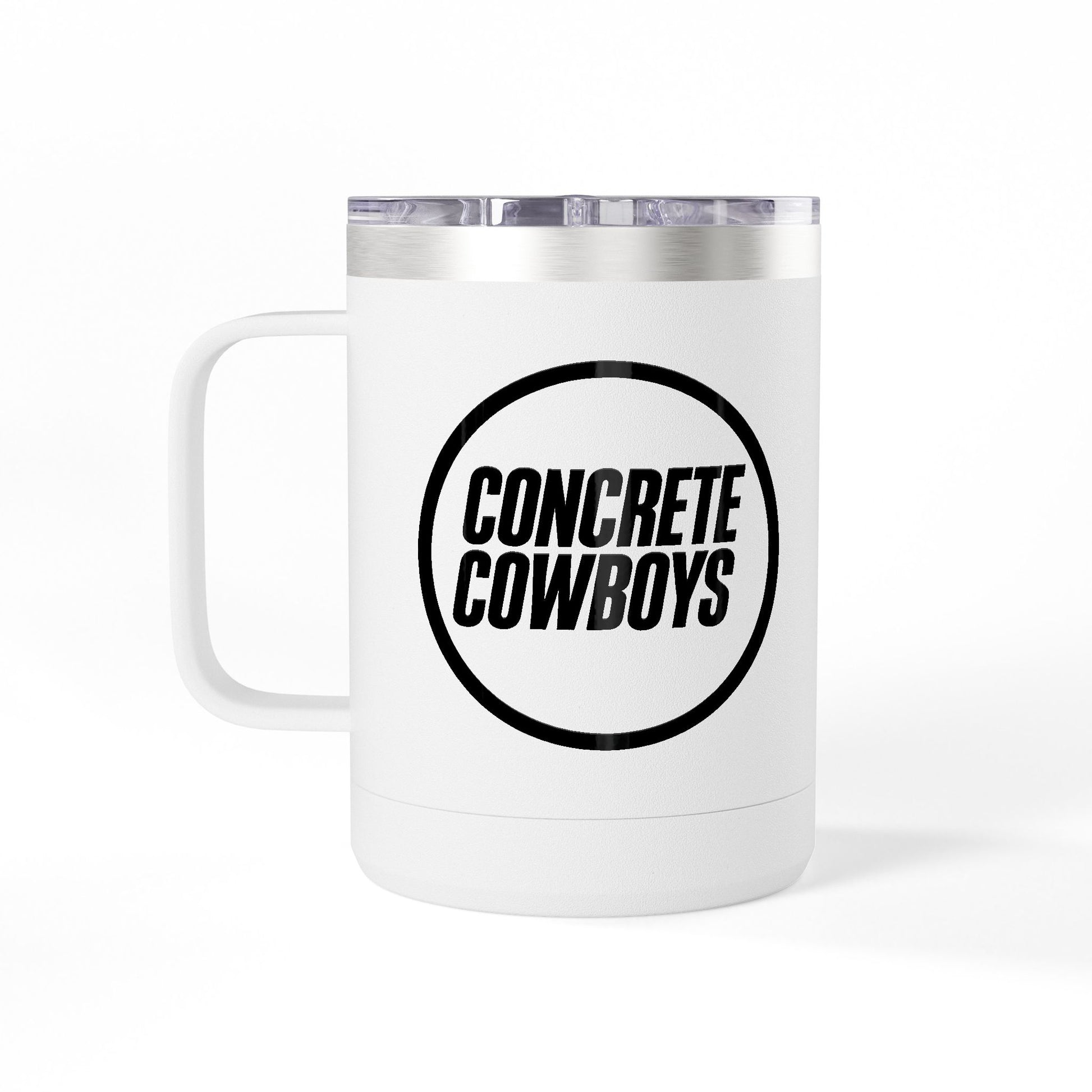 Reverse side showing Concrete Cowboys circle stamp logo.