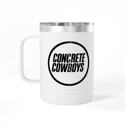 Reverse side showing Concrete Cowboys circle stamp logo.