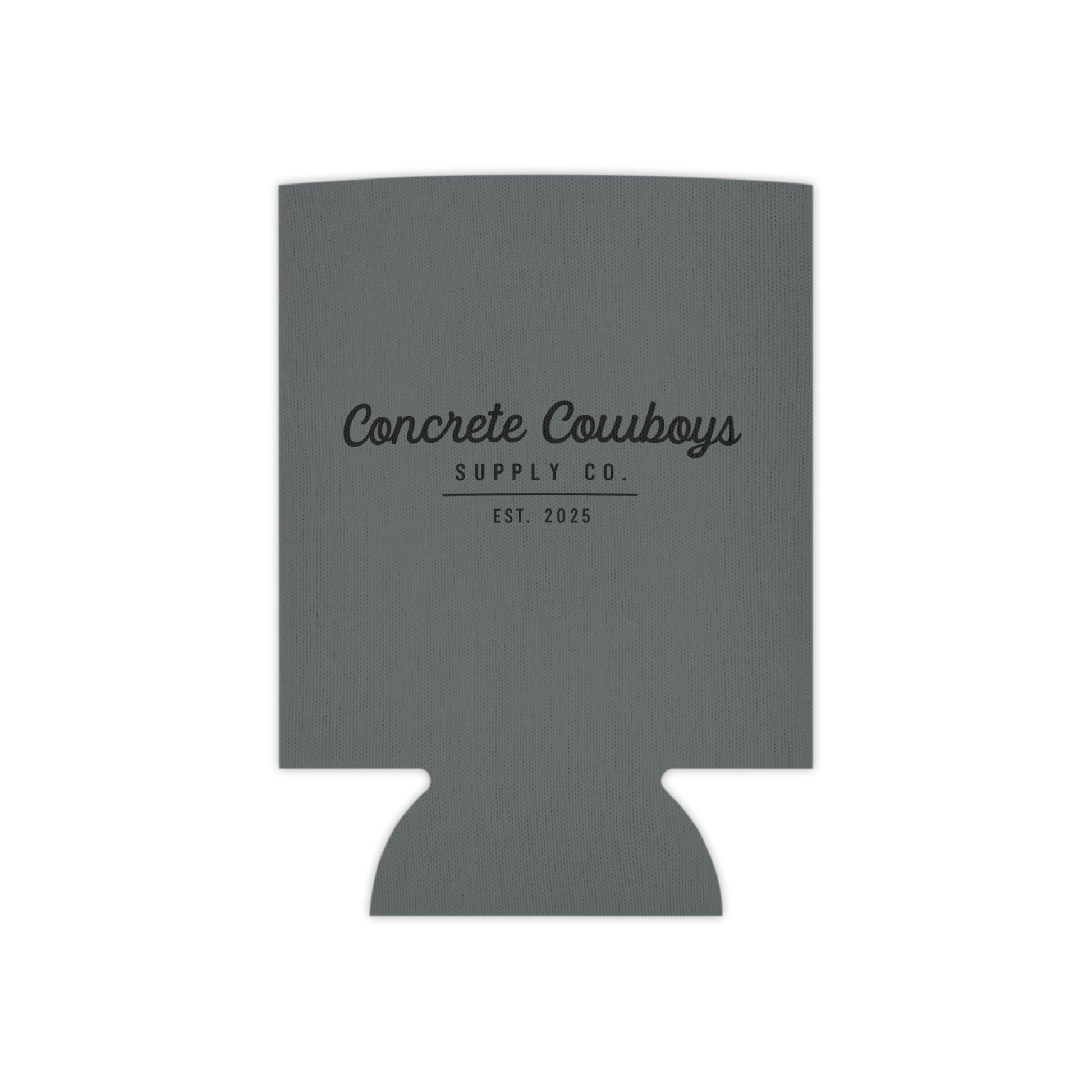 Reverse side showing Concrete Cowboys Supply Co. EST branding.