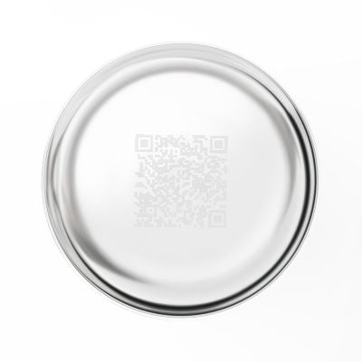 Bottom view showing etched website QR code for easy access to Concrete Cowboys Supply Co.