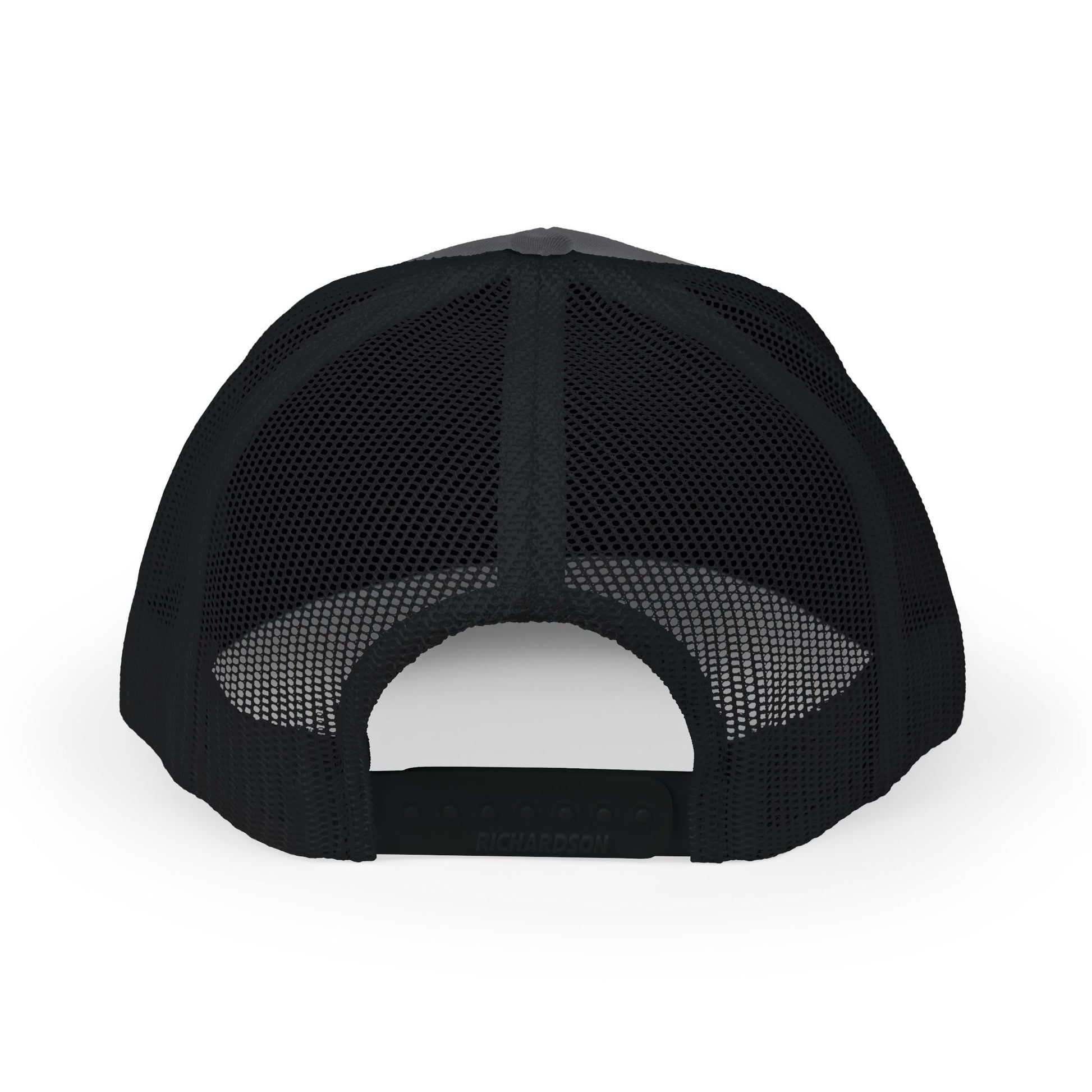 Concrete Cowboys Circle Stamp Snapback in Charcoal/Black — back view