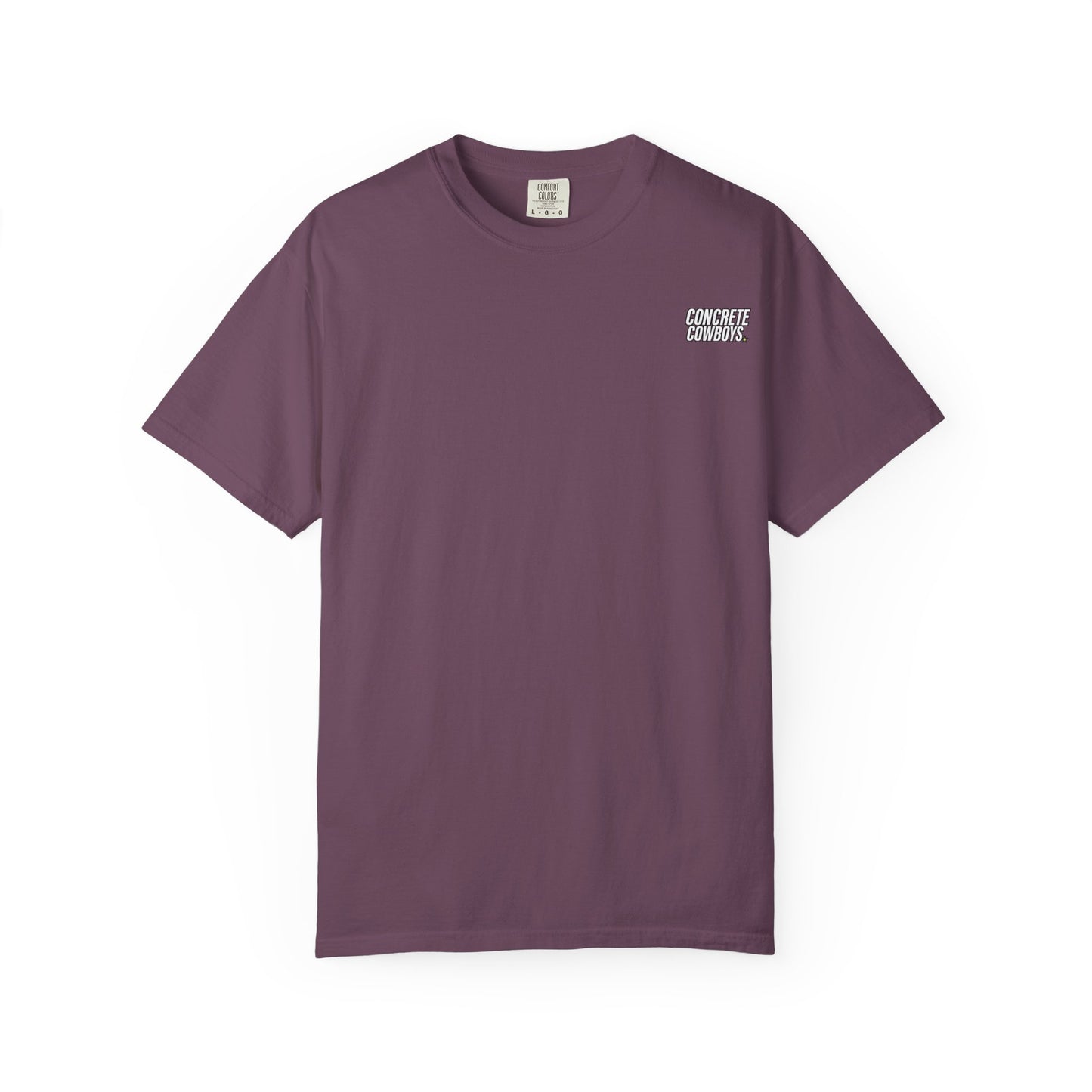 Concrete Cowboys classic logo berry t-shirt front