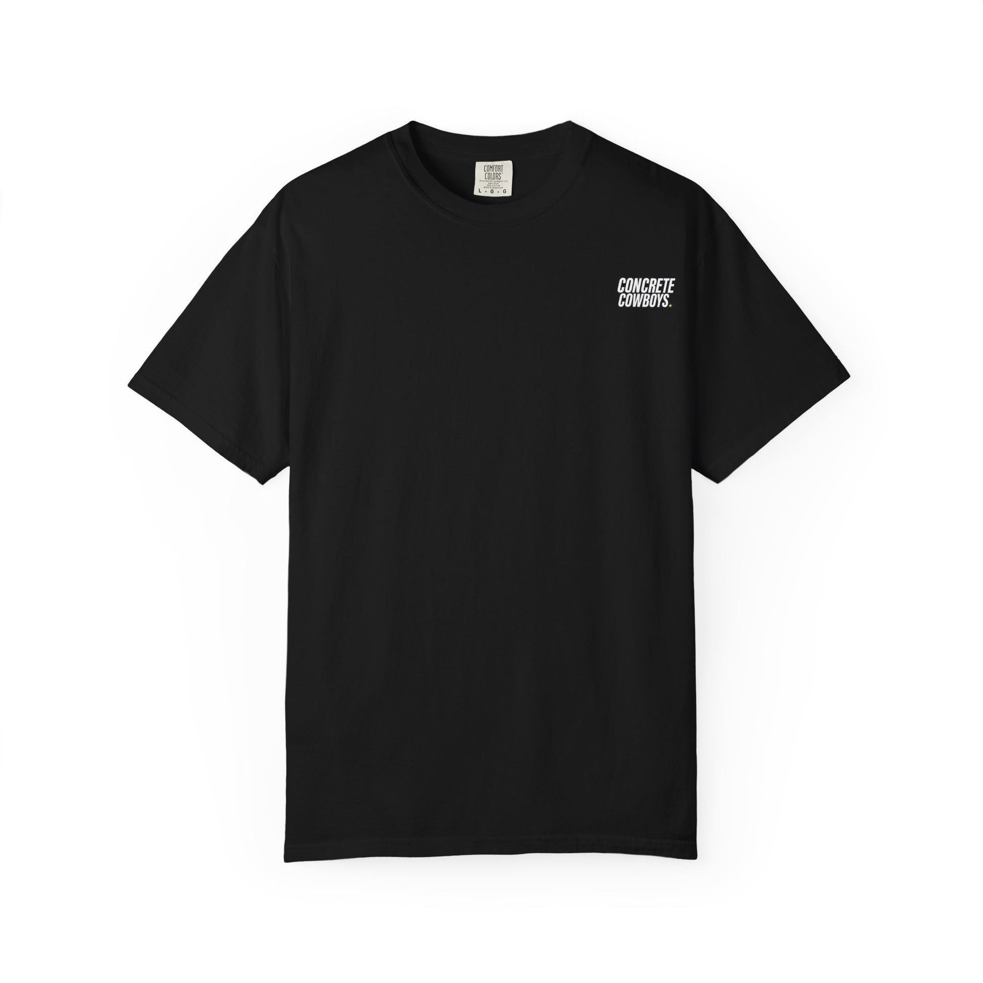 Concrete Cowboys classic logo black t-shirt front