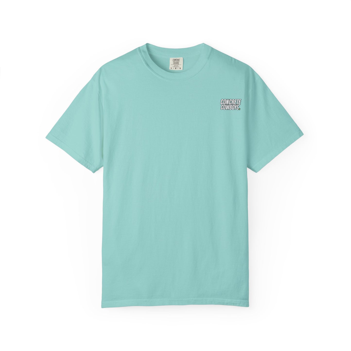 Concrete Cowboys classic logo chalky mint t-shirt front