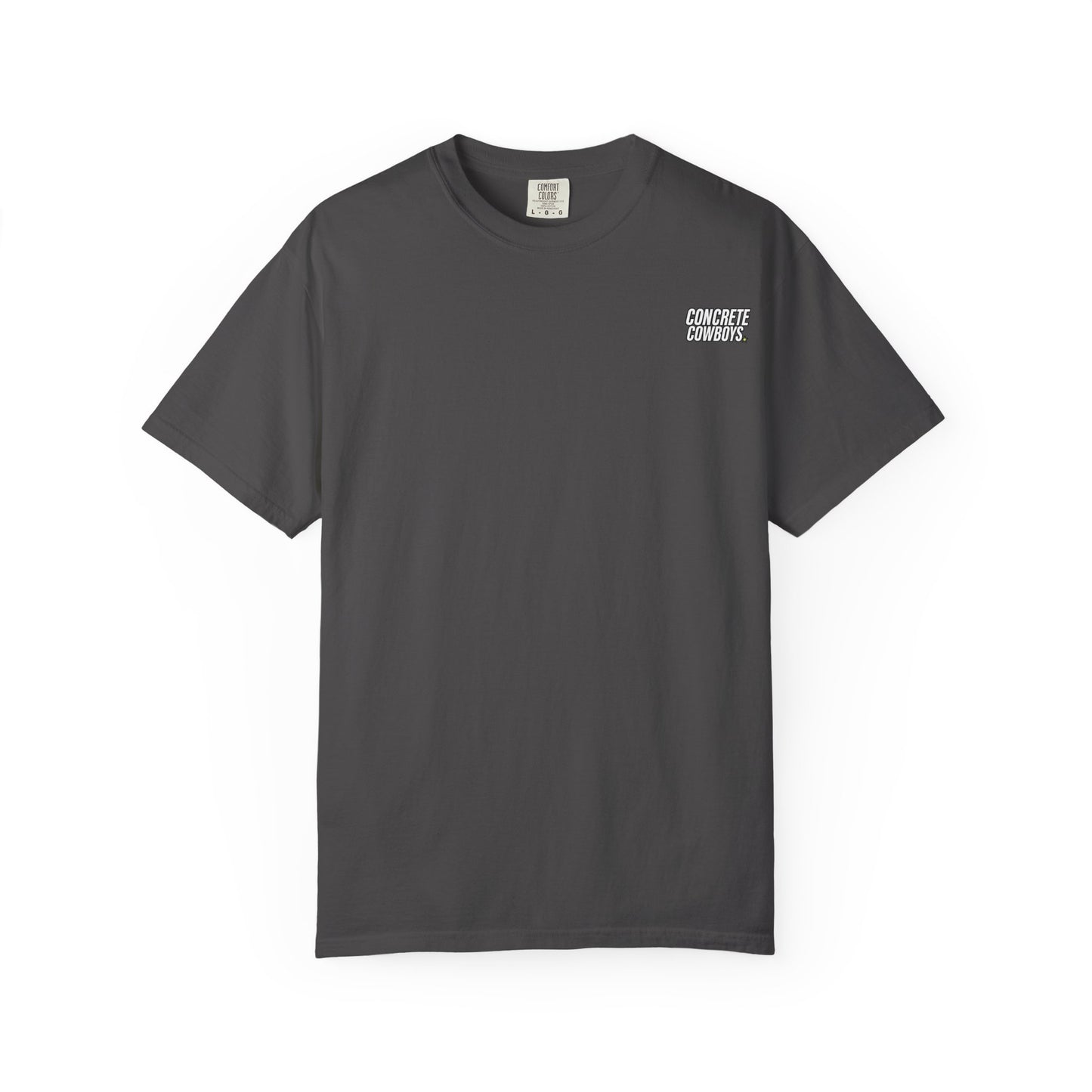 Concrete Cowboys classic logo graphite t-shirt front