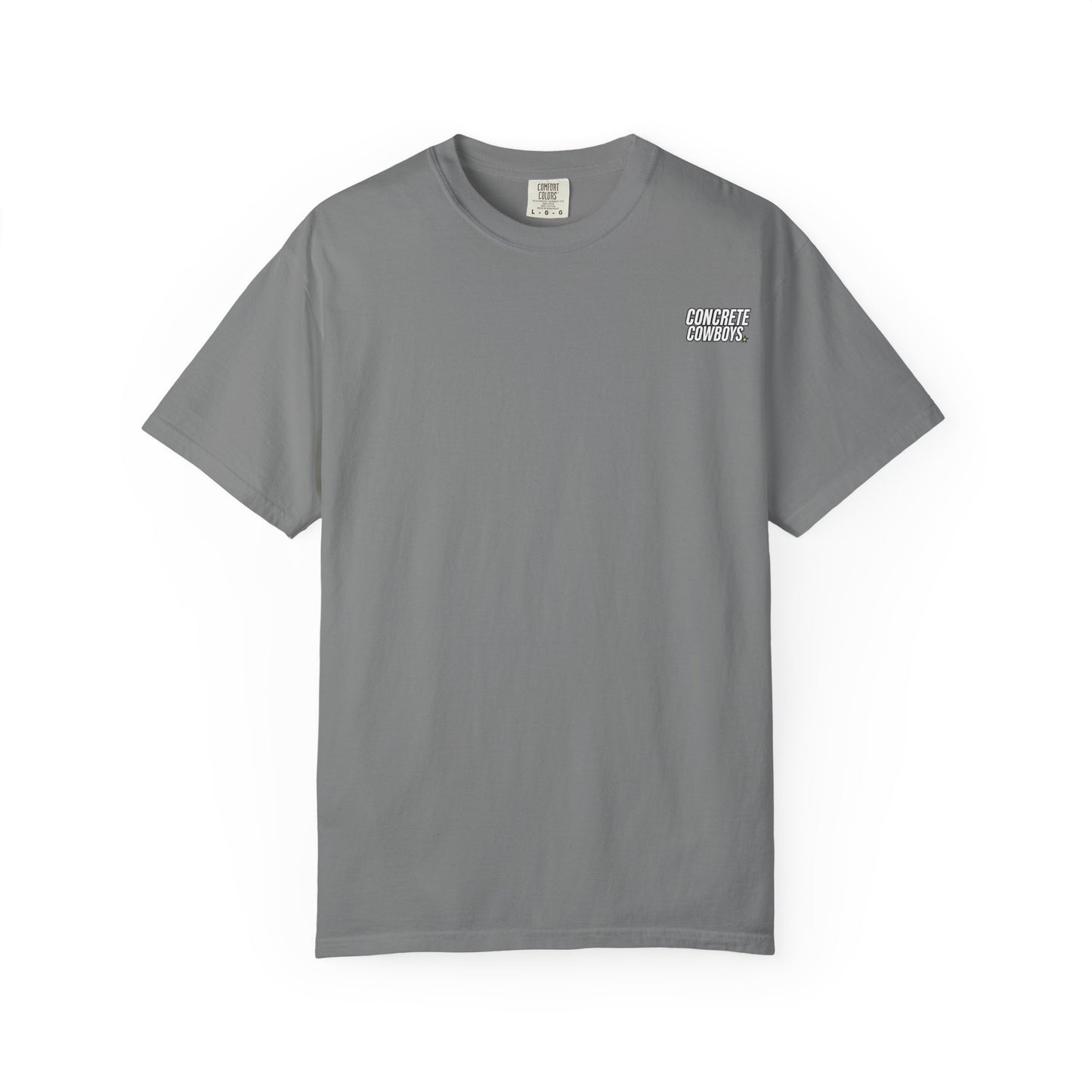Concrete Cowboys classic logo grey t-shirt front