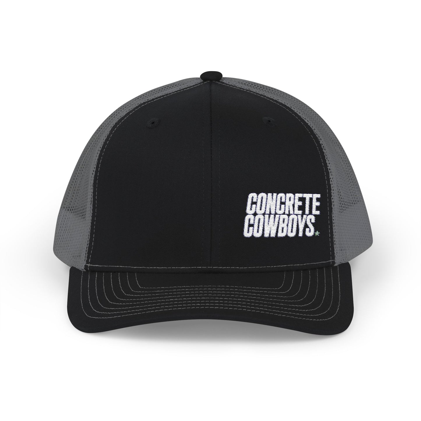 Concrete Cowboys Cowboy Classic Snapback in Black/Charcoal — front view