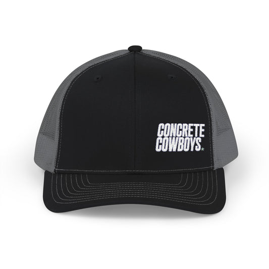 Concrete Cowboys Cowboy Classic Snapback in Black/Charcoal — front view