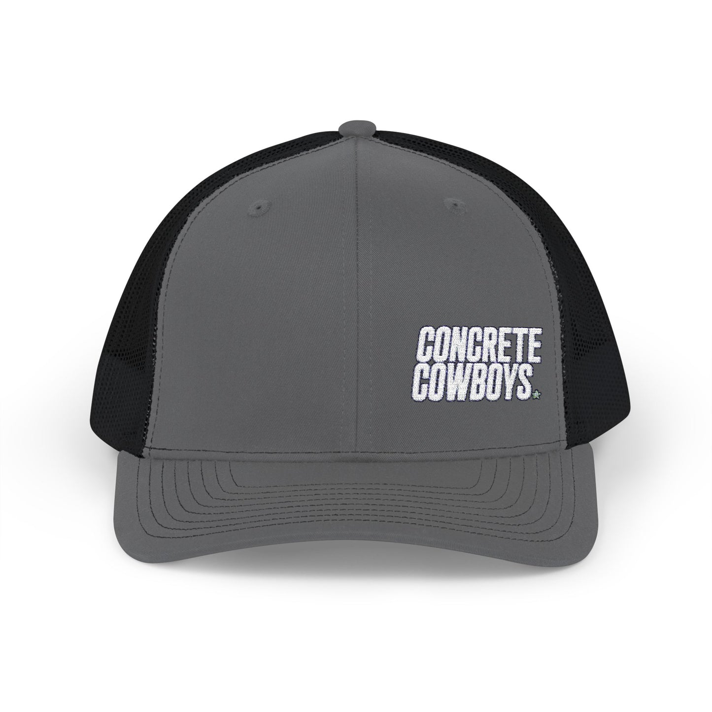 Concrete Cowboys Cowboy Classic Snapback in Charcoal/Black — front view