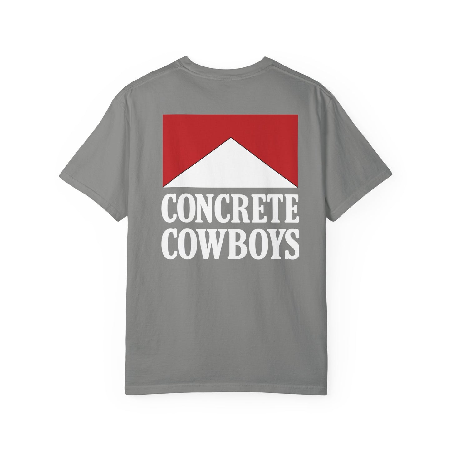 Concrete Cowboys Cowboy Killer granite t-shirt back showing bold western graphic
