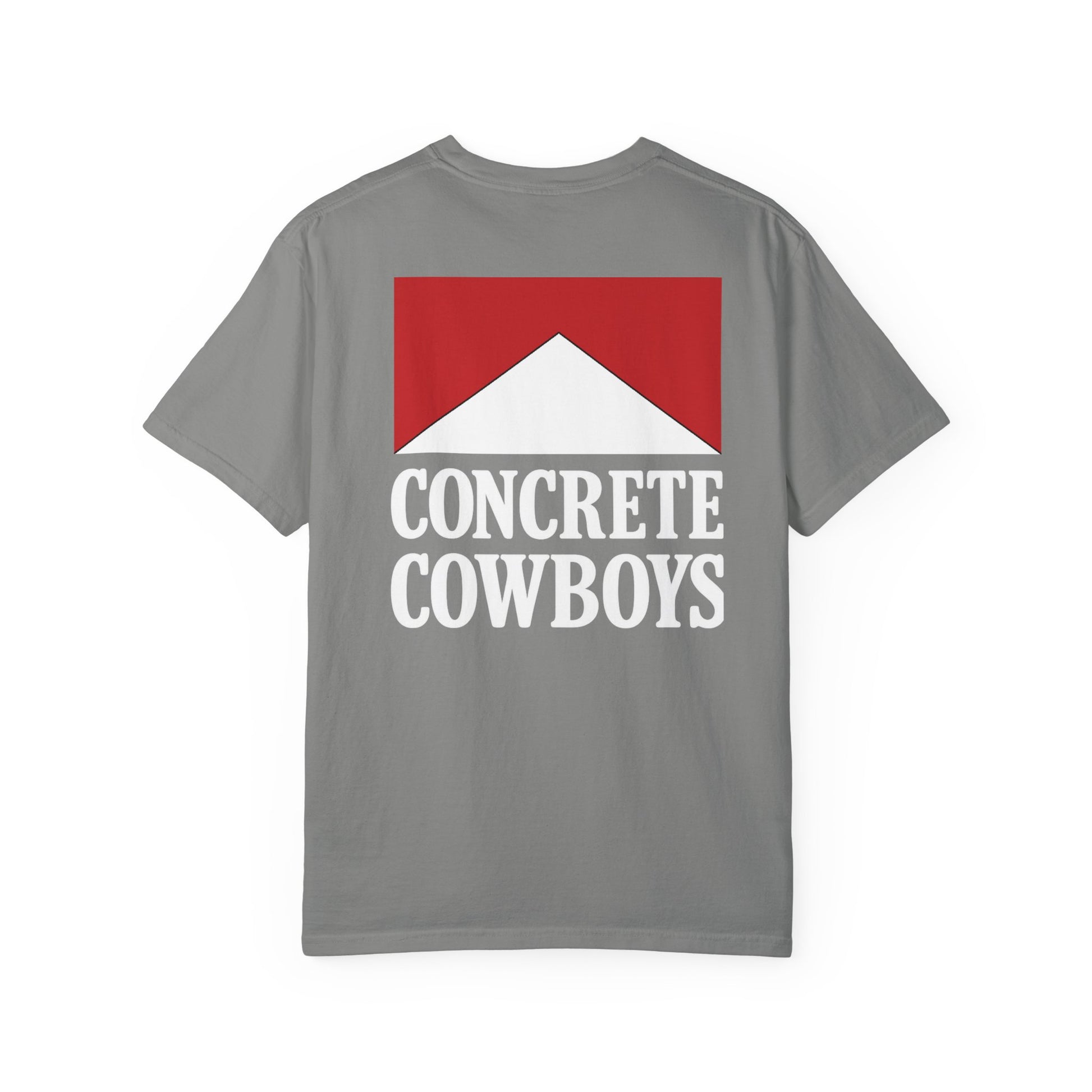 Concrete Cowboys Cowboy Killer granite t-shirt back showing bold western graphic