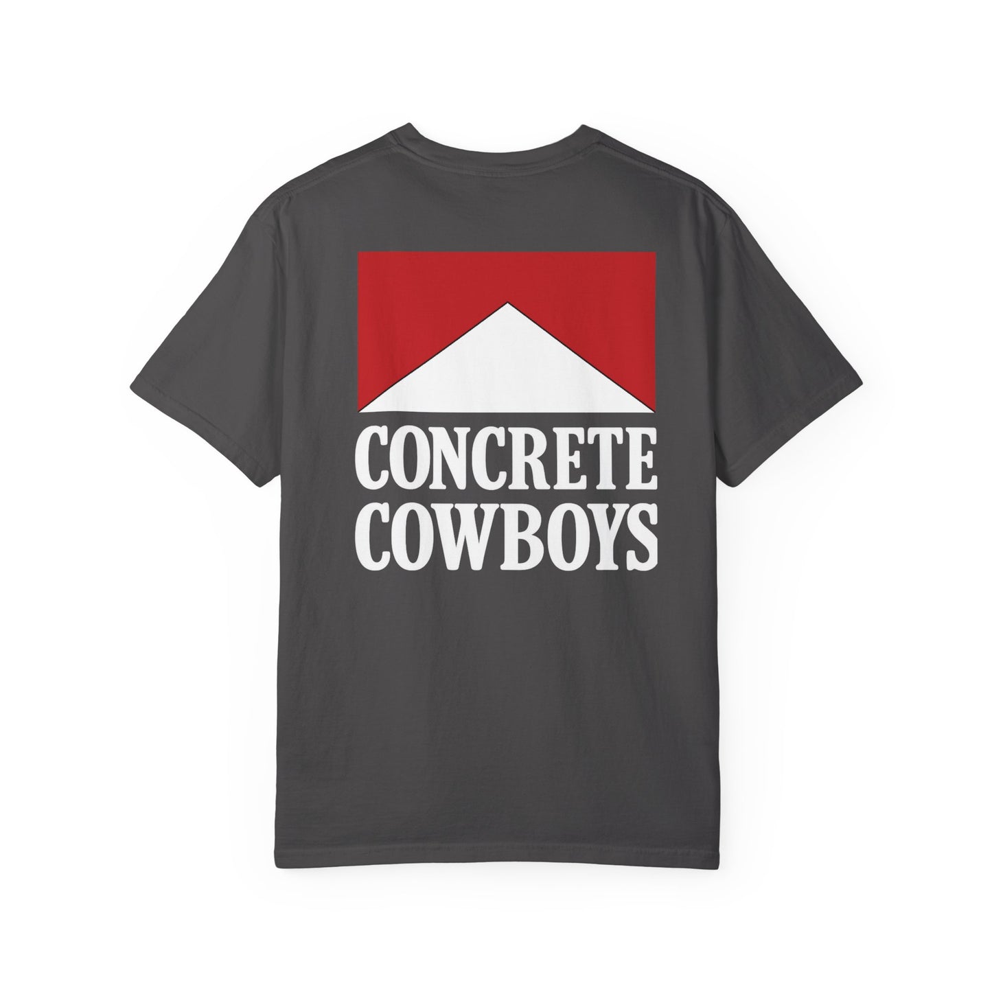 Concrete Cowboys Cowboy Killer graphite t-shirt back showing bold western graphic