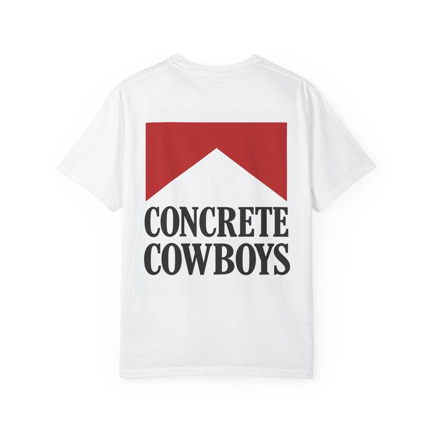Concrete Cowboys Cowboy Killer white t-shirt back showing bold western graphic
