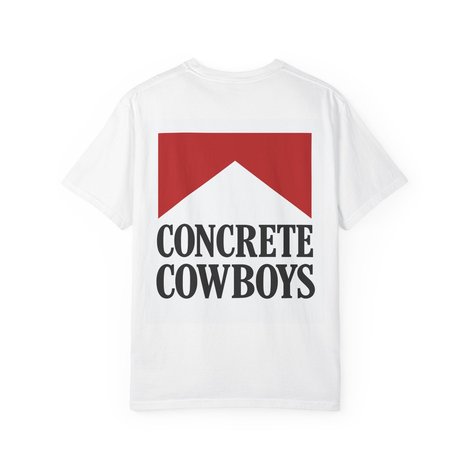 Concrete Cowboys Cowboy Killer white t-shirt back showing bold western graphic