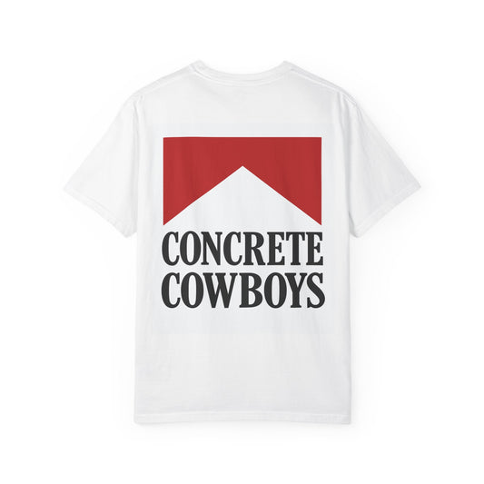 Concrete Cowboys Cowboy Killer white t-shirt back showing bold western graphic