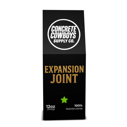 Concrete Cowboys Expansion Joint medium roast coffee bag front view