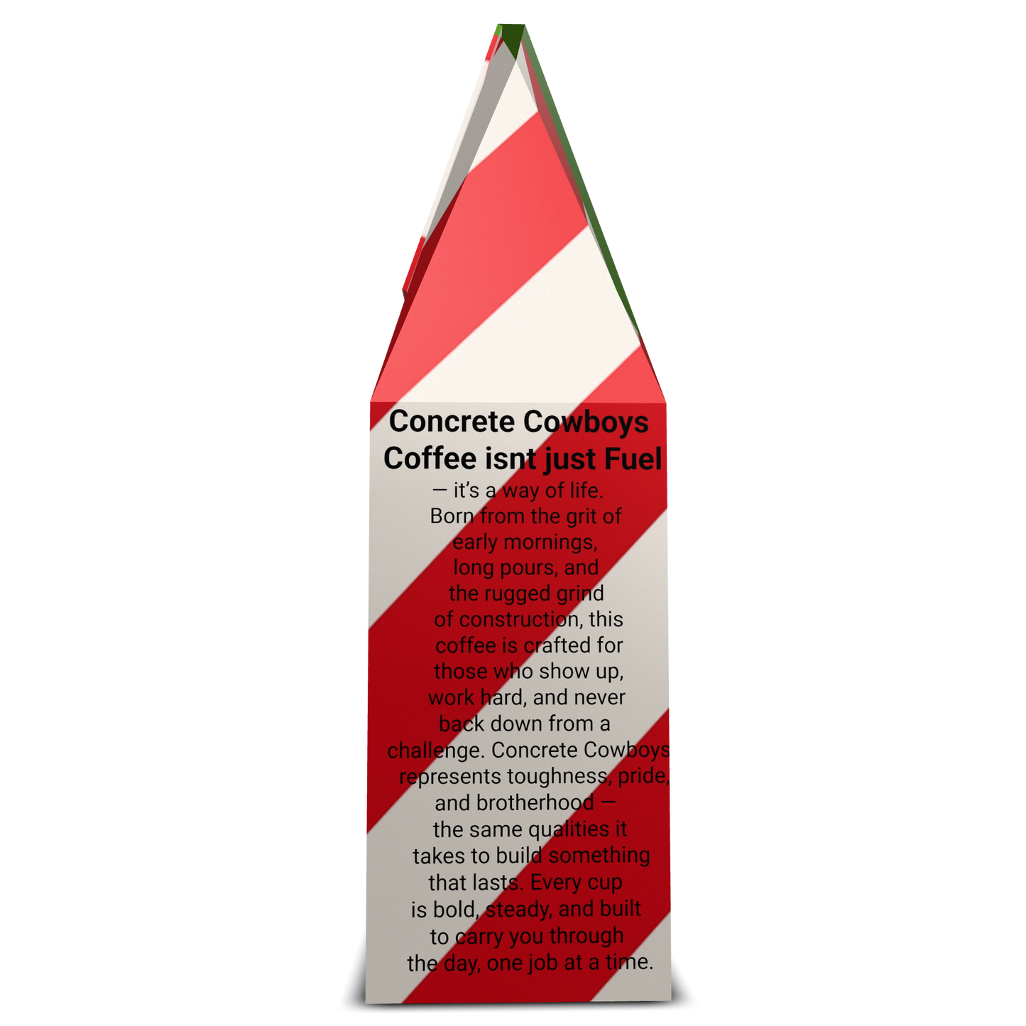 Peppermint Blend coffee bag story panel